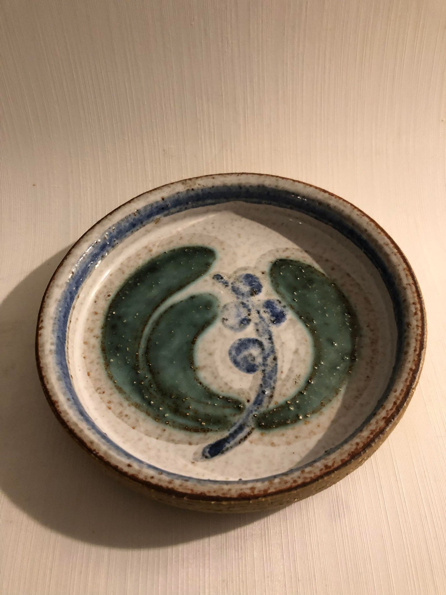 Søholm - handmade bowl / saucer in stoneware. (3109) - No. 01054