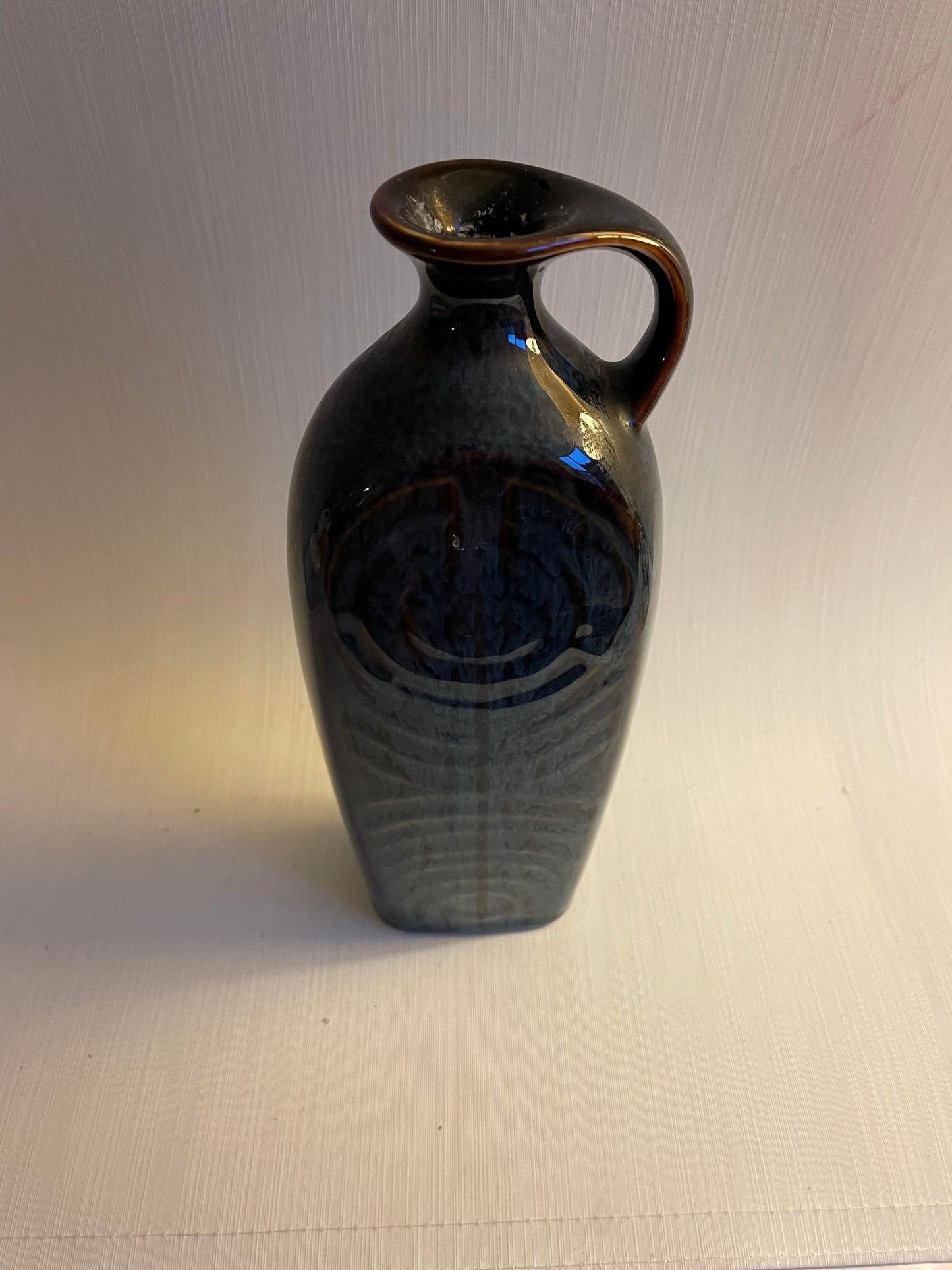 Beautiful Rörstrand jug in blue glaze, design by Carl-Harry Ståhlane - no. 989