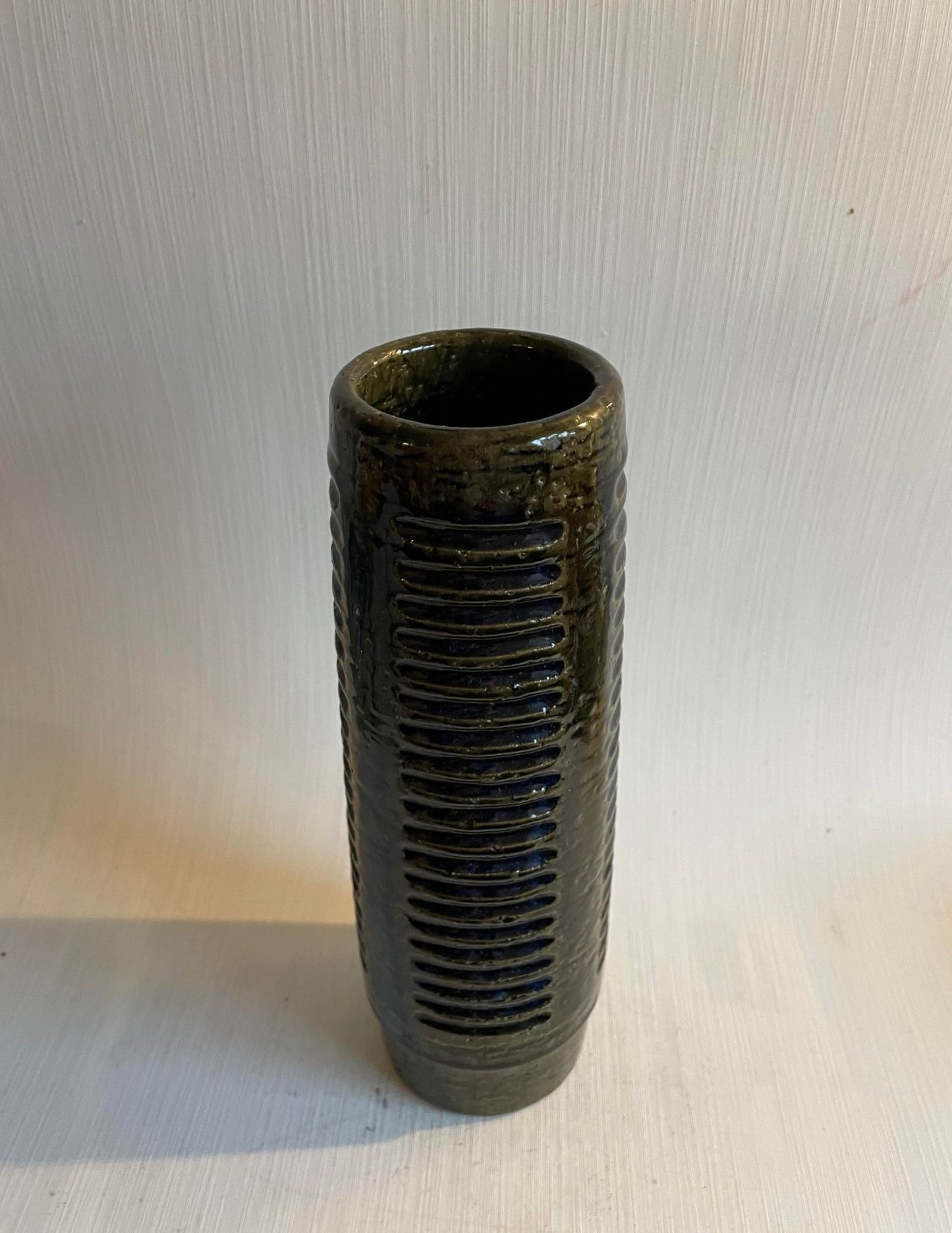 Tall Mid-Century chamotte vase, design by Per & Anna Linnemann-Schmidt - no. 011922