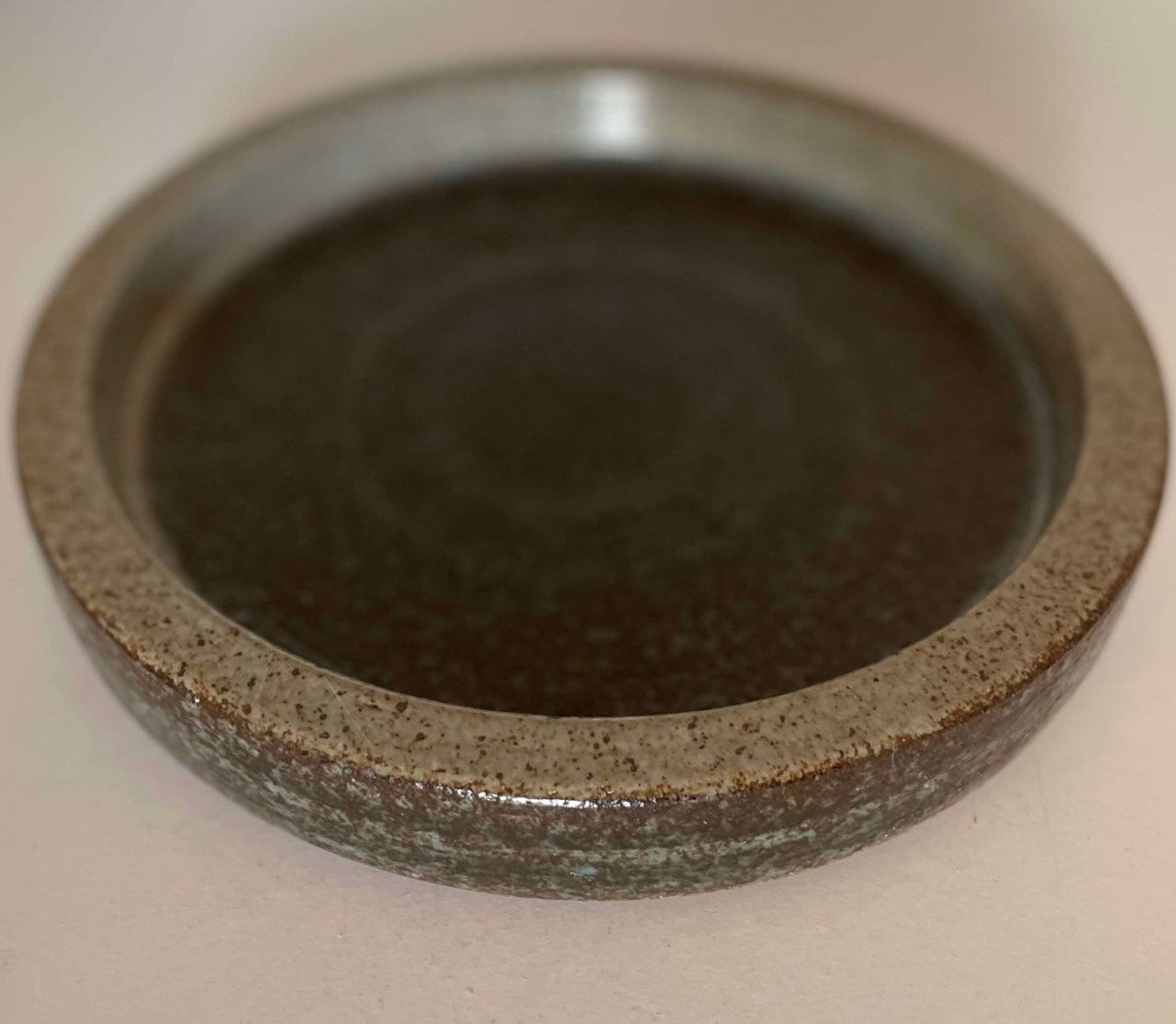 Danish Mid-Century Chamotte stoneware disk from Palshus