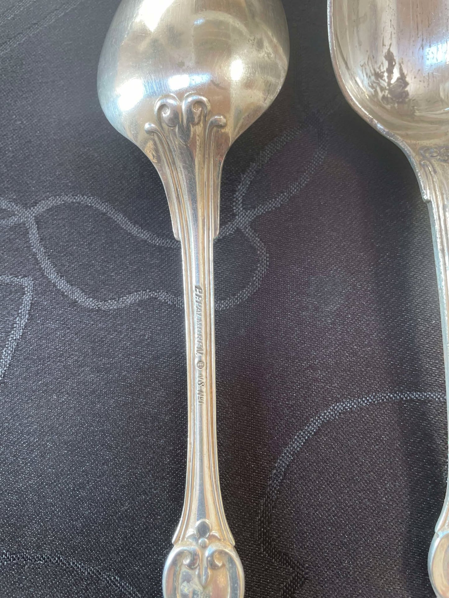 Beautiful Swedish Antique, 2 tower Silverware from the 19th Century