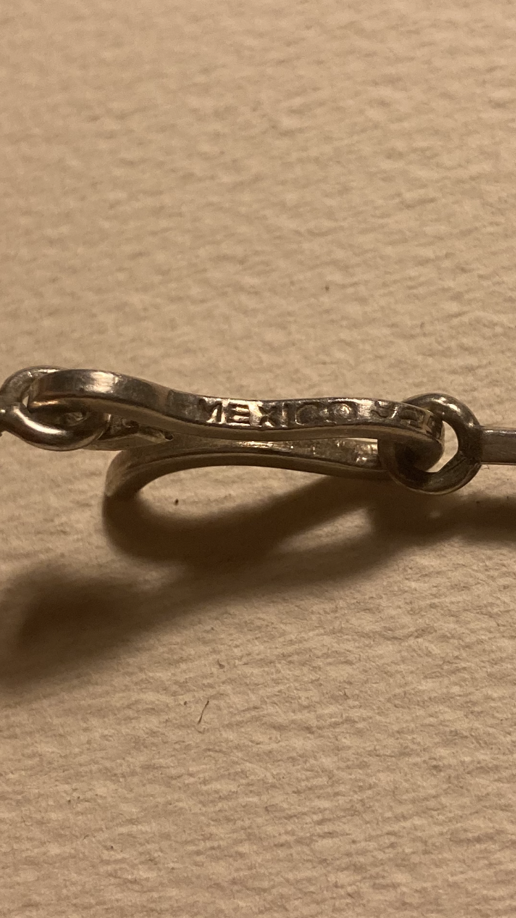 Flot sølv halskæde fra Mexico - nr. 01050