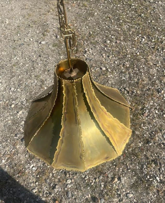 Vintage Svend Aage Holm Sørensen brass lamp - no. 07010