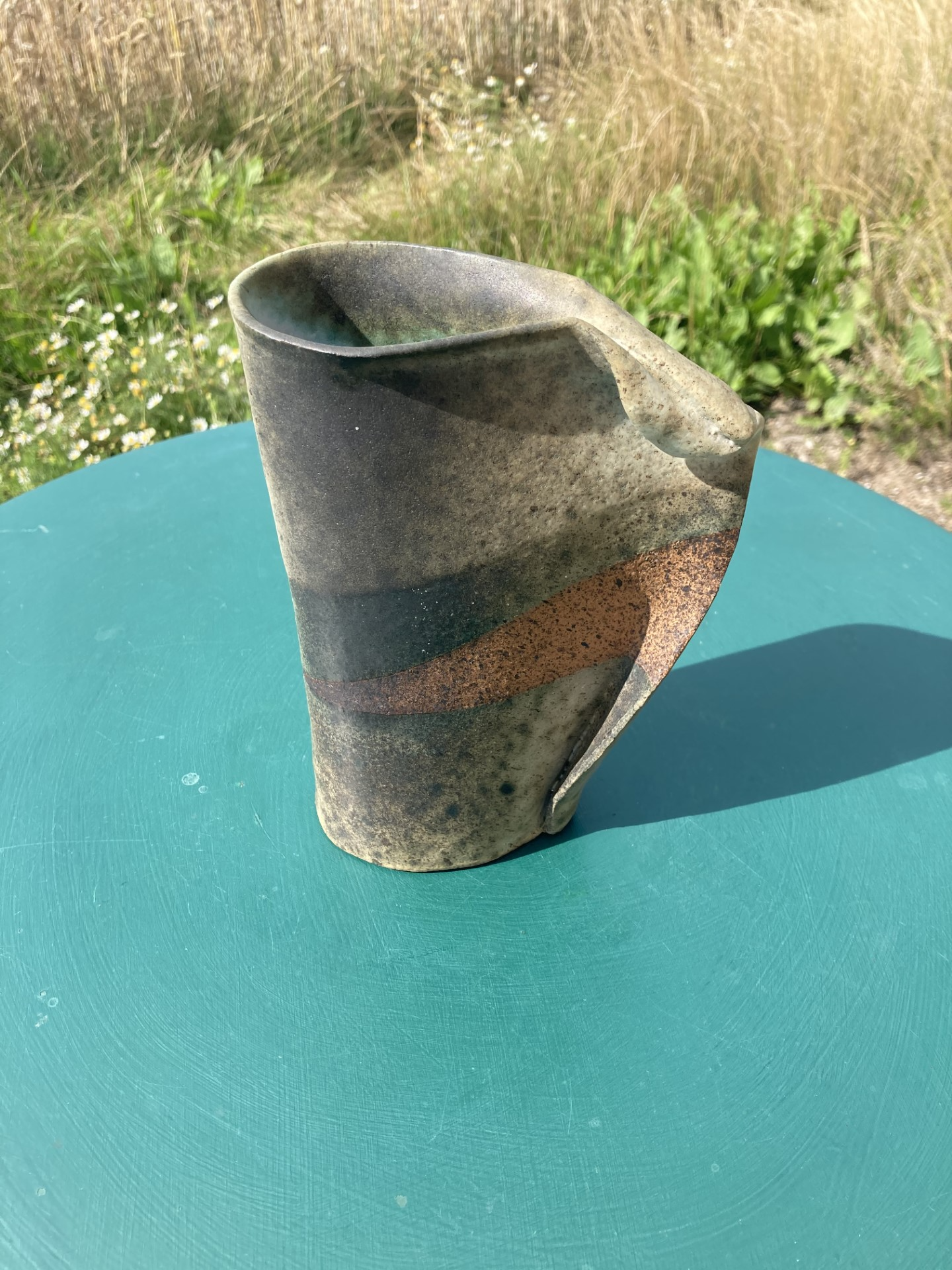 Beautiful and simple stoneware vase - no. 0361