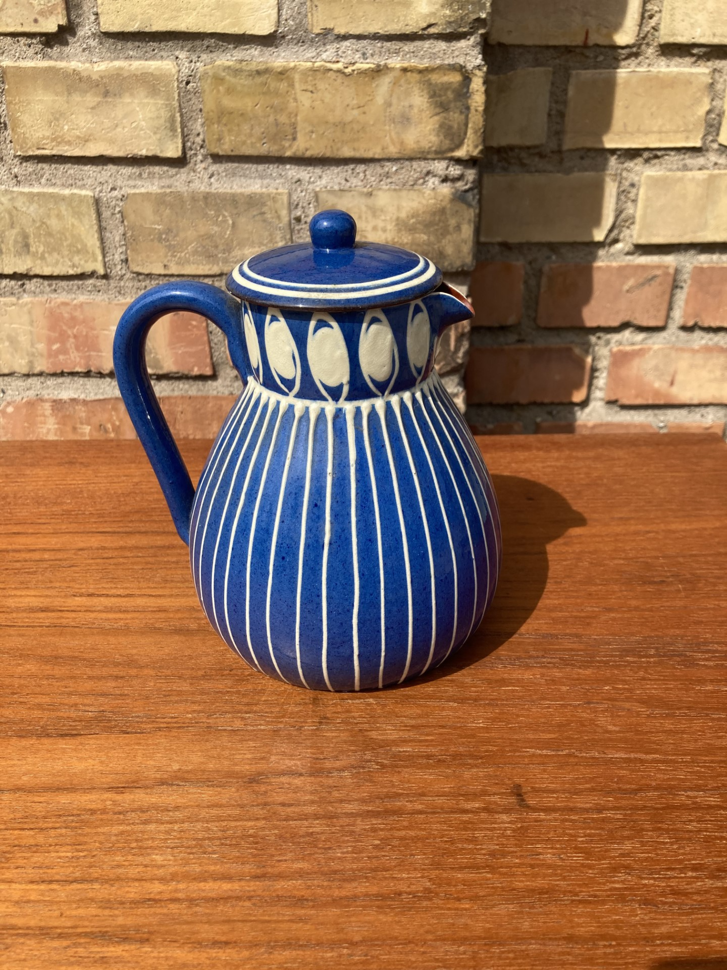 Beautiful ceramic jug, signed on the bottom - no. 0216