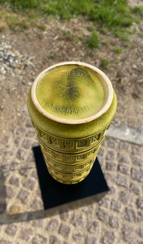 Beautiful ceramic floor vase from West Germany - no. 01901