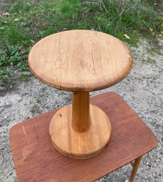 Rainer Daumiller (attributed) pine stool from Hirtshals sawmill - no. 0078