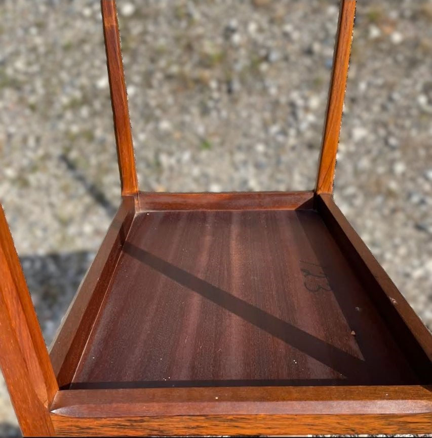 Nice side table in rosewood from CFC Silkeborg, design by Johannes Andersen - no. 09013