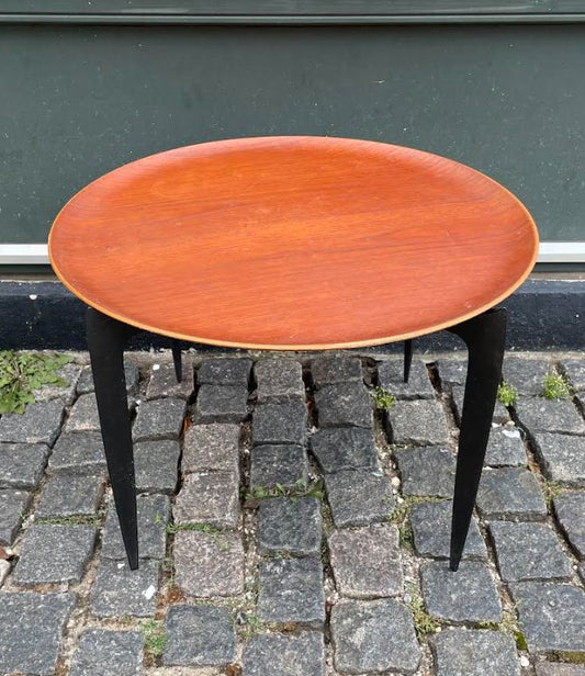 Bakkebord af teaktræ af Willumsen & Engholm for Fritz Hansen, Danmark, 1950'erne - nr. 06060