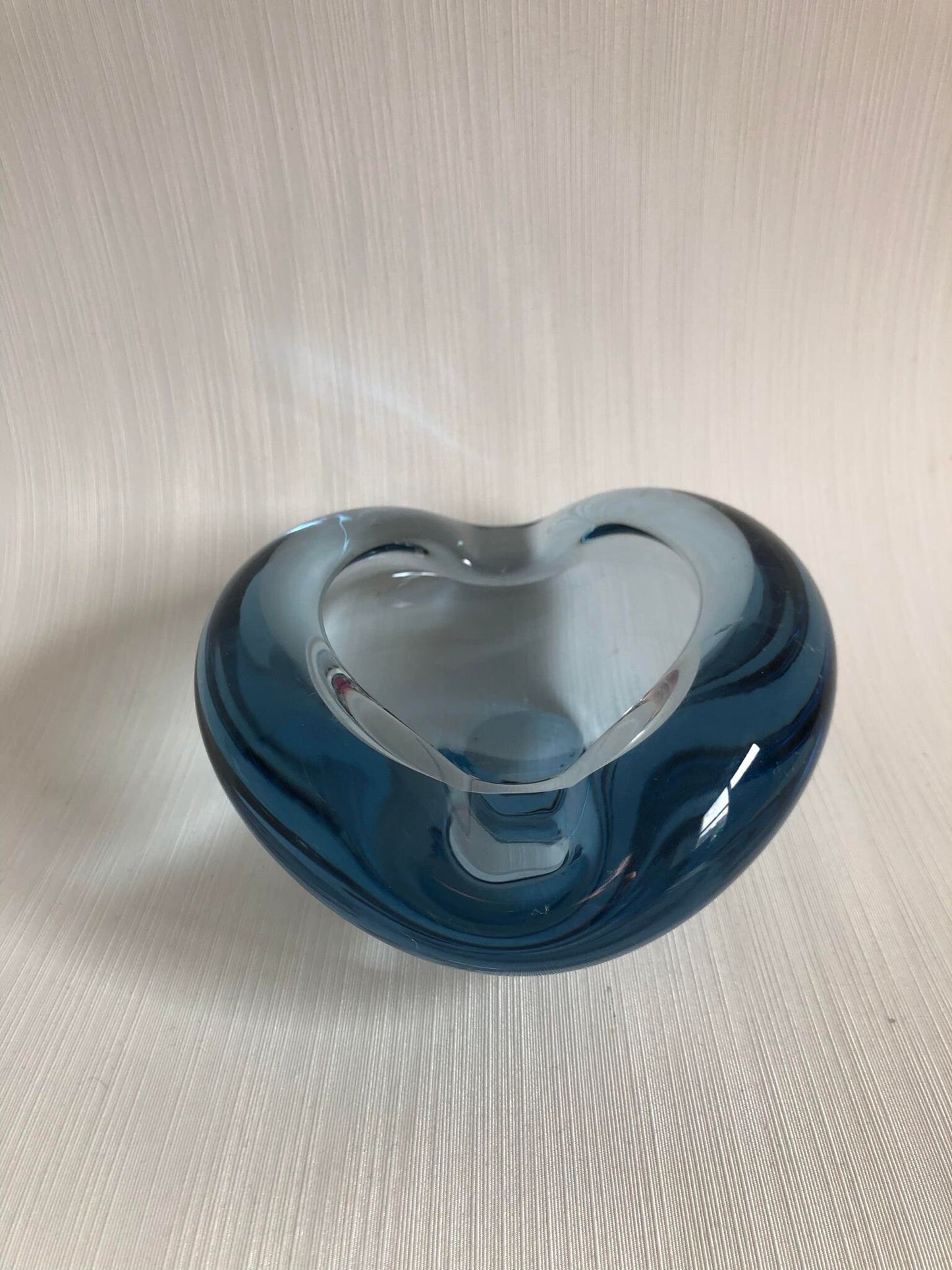 2 Beautiful blue handmade bowls from Holmegaard - no. 0799
