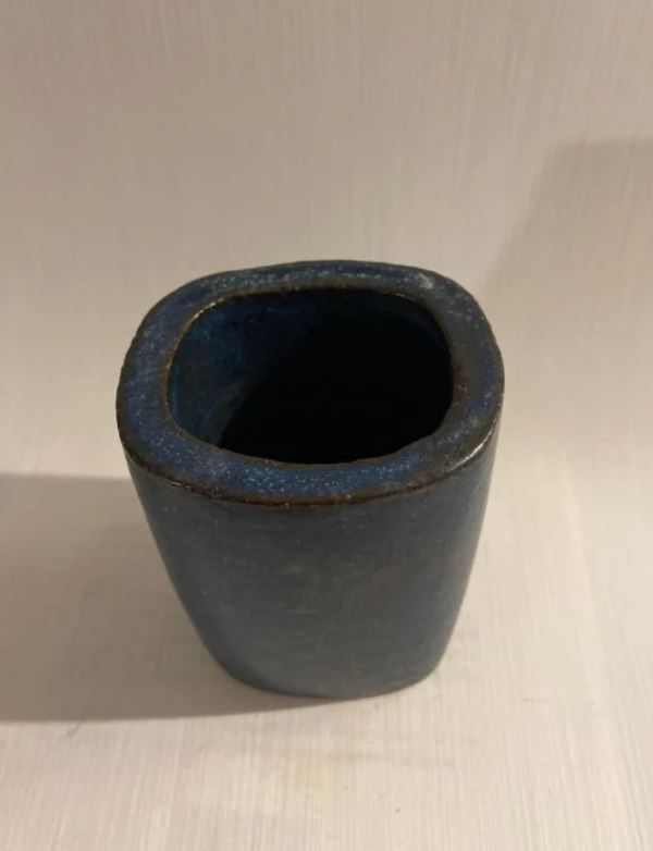 Mid-Century Chamotte stoneware vase, design by Per Linnemann-Schmidt for Palshus