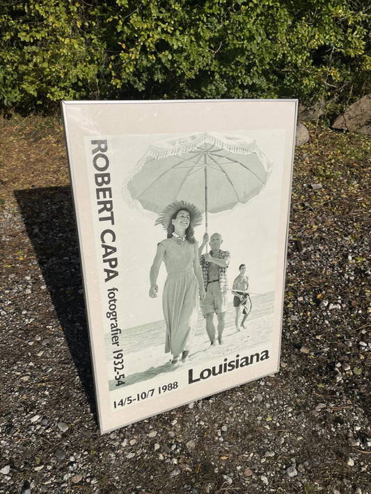 Flot Robert Capa kunstplakat fra 1988, med Picasso, hustru og nevø - nr. 09141