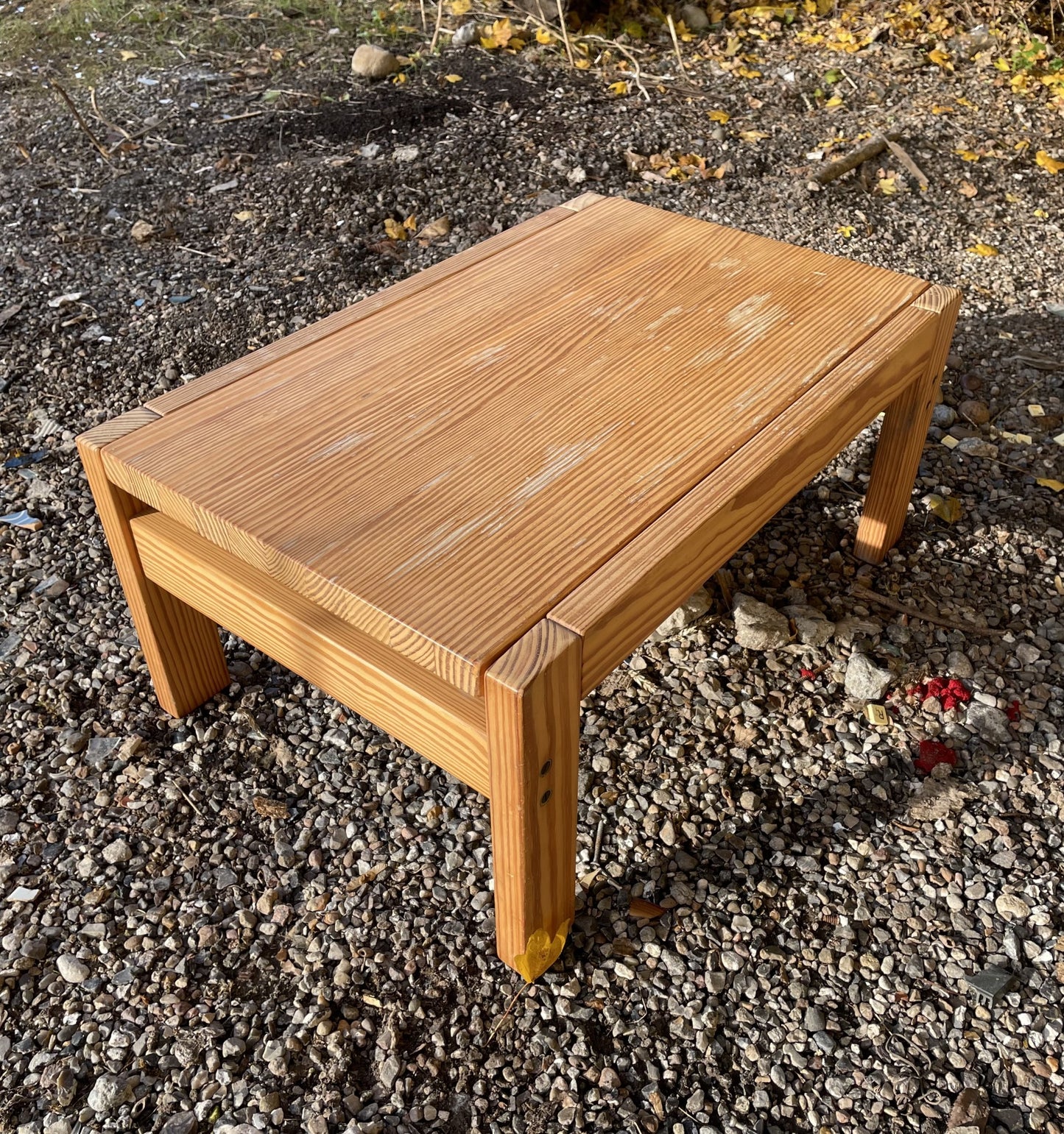 Beautiful coffee table in solid spelled pine /torment from CFC Silkeborg Furniture Factory - No. 09150