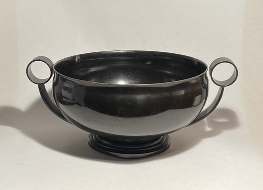 Beautiful Art Deco bronze bowl with handle - no. 01905