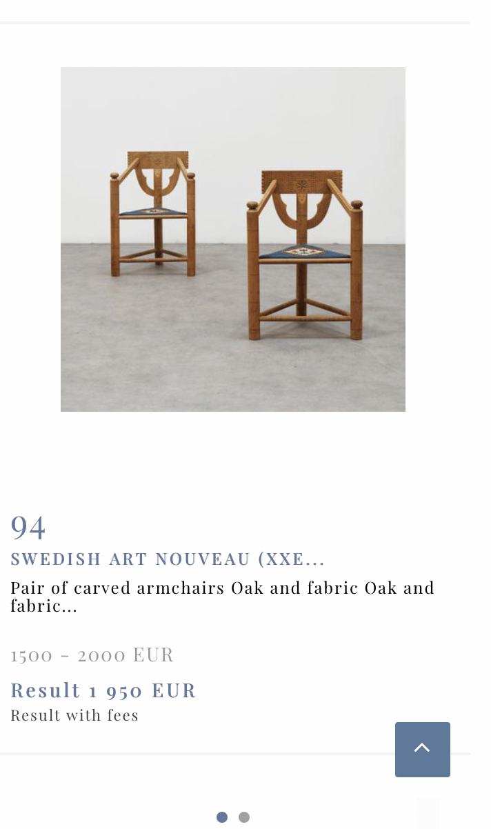 20世紀のスウェーデン製オーク材修道士の椅子 - no. 0105