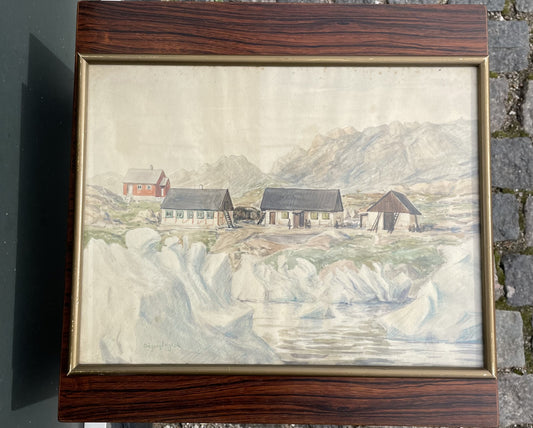 Flot arkvarel fra Grønland 1960erne - nr. 011501