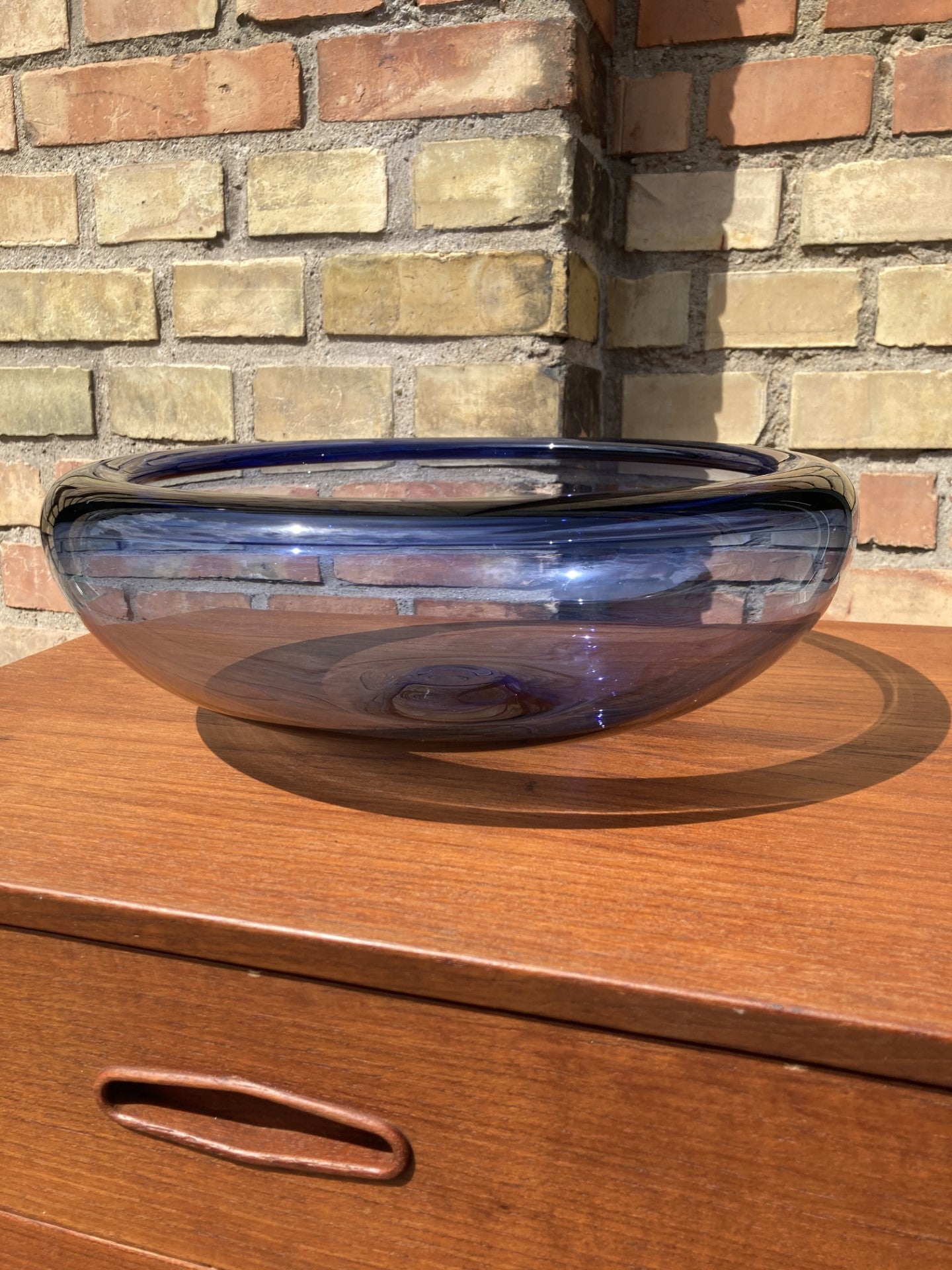 Holmegaard glass bowl, designed by Per Lutken - no. 0166