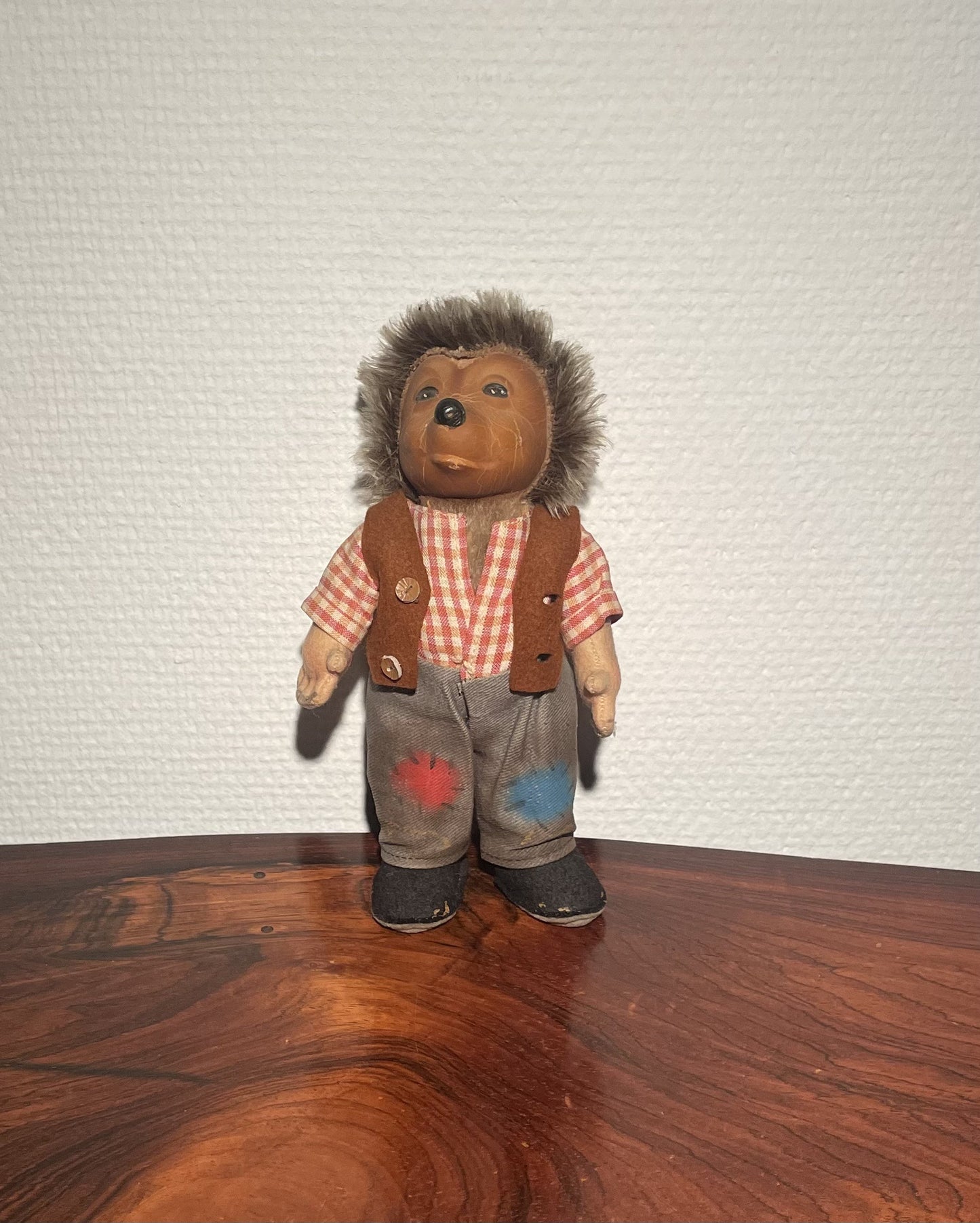 Vintage Steiff Mecky Hedgehog dukke - nr. 021360