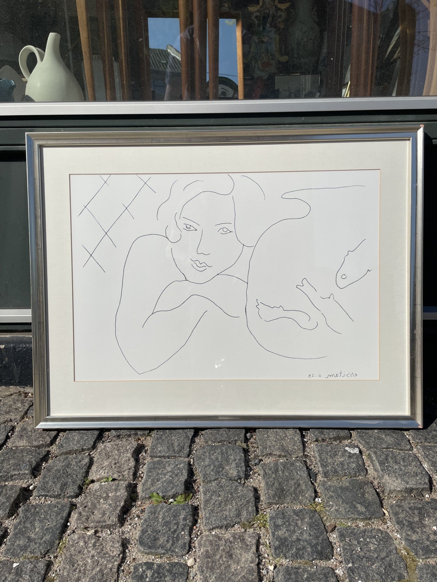 Flot Henri Matisse offset tryk med sølv ramme  - nr. 026010