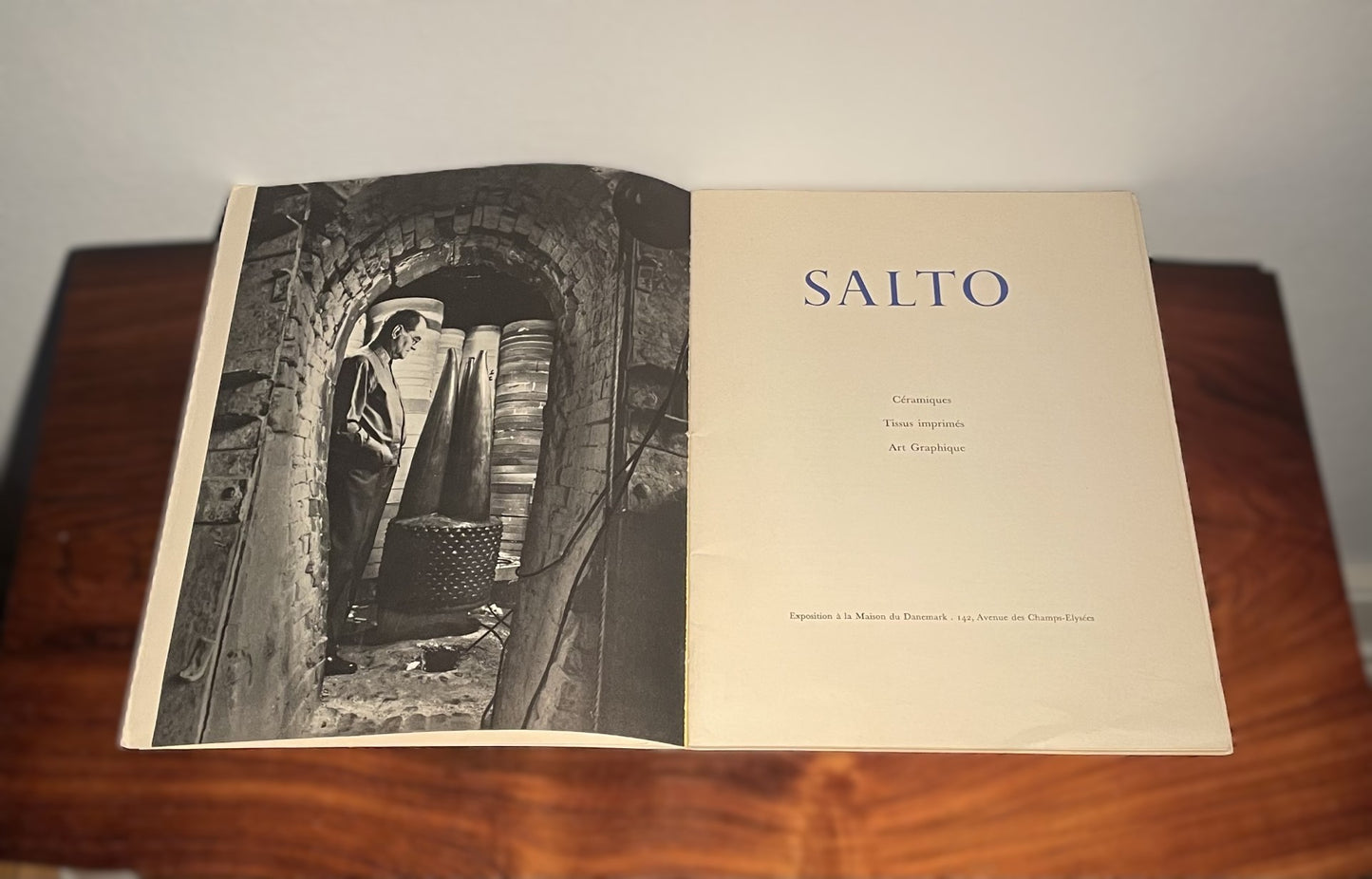 Axel Salto book from the Paris exhibition in 1956, signed in pencil - no. 0009