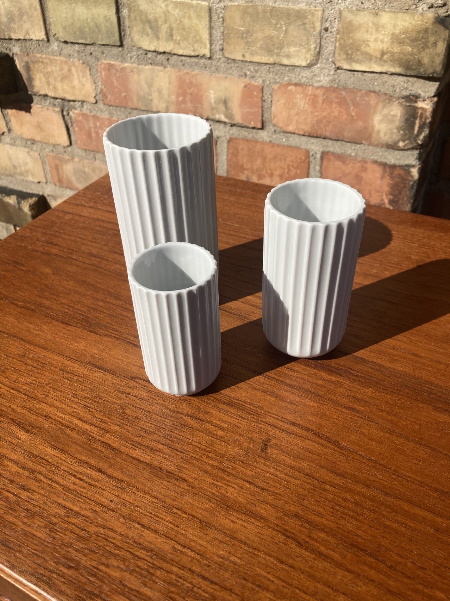 3 Lyngby porcelain vases - no. 0605
