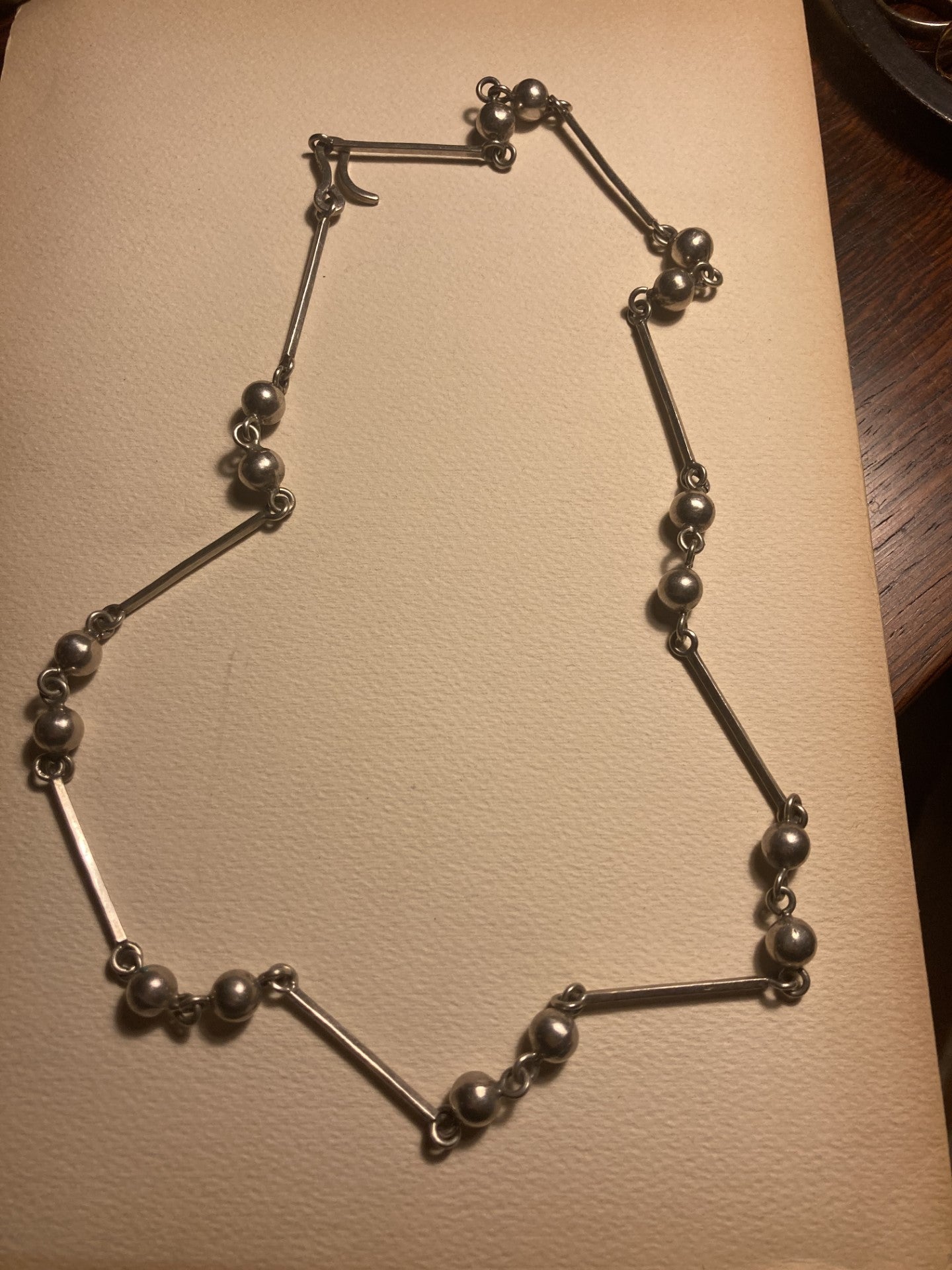 Flot sølv halskæde fra Mexico - nr. 01050