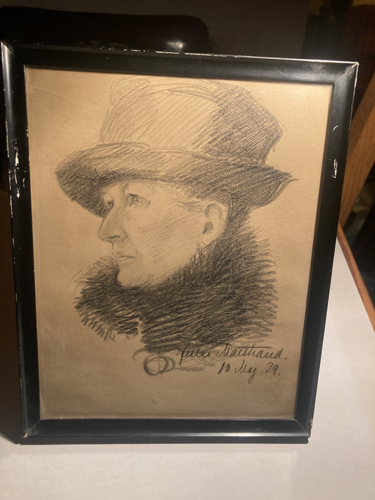 Beautiful antique drawing from 1929 - no. 01088