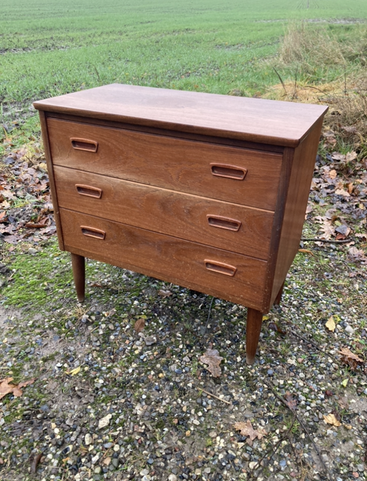 Teak chest of drawers with 3 drawers - No. 01140