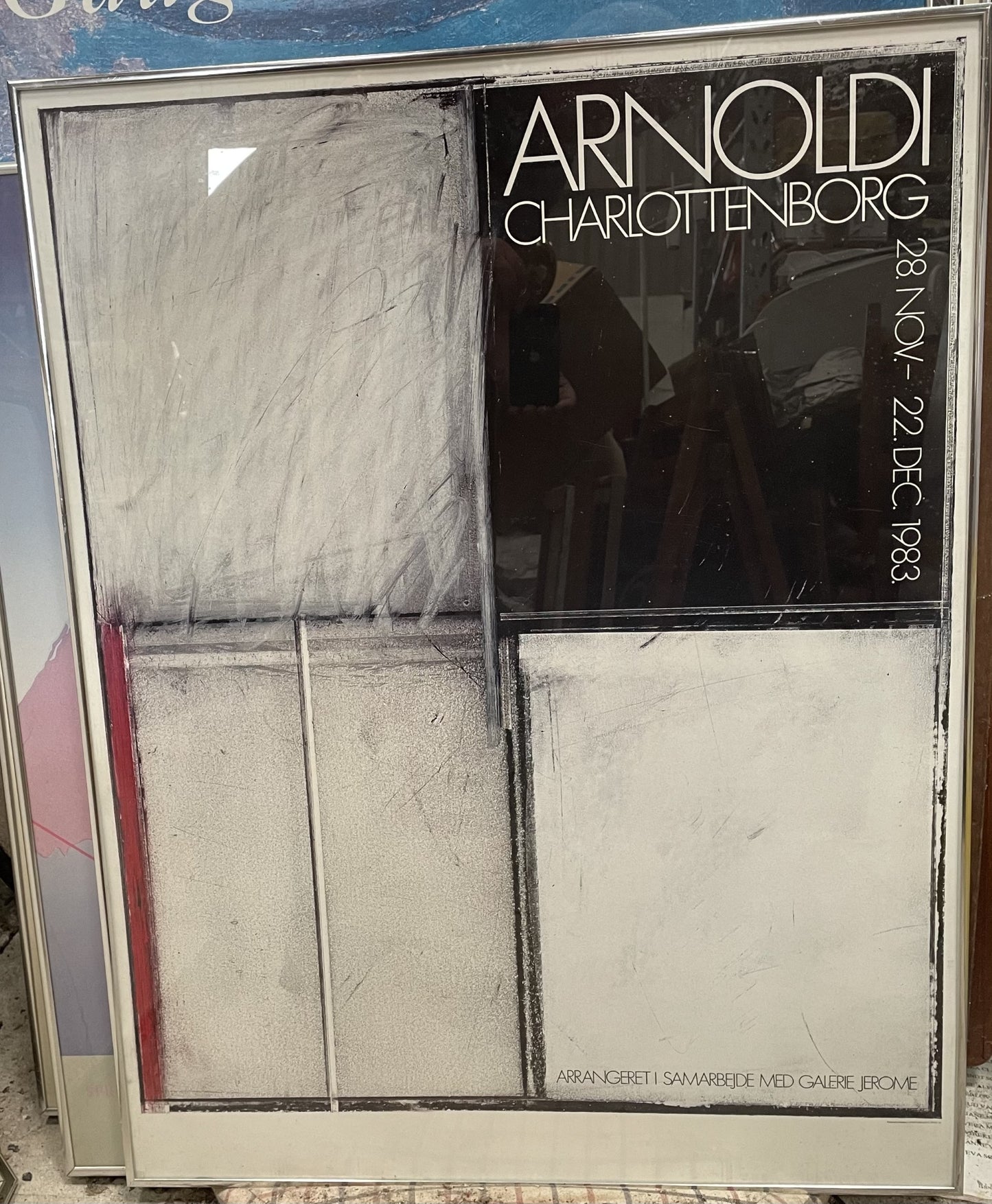 Beautiful Per Arnoldi Art poster from Charlottenborg 1983 - No. 09135