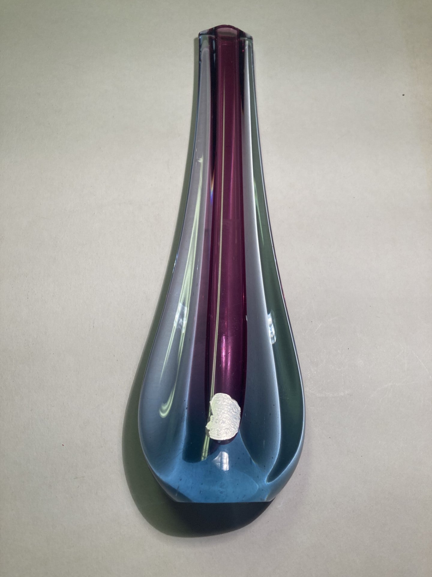 美しいムラーノガラスの花瓶。 1950 - No.01191
