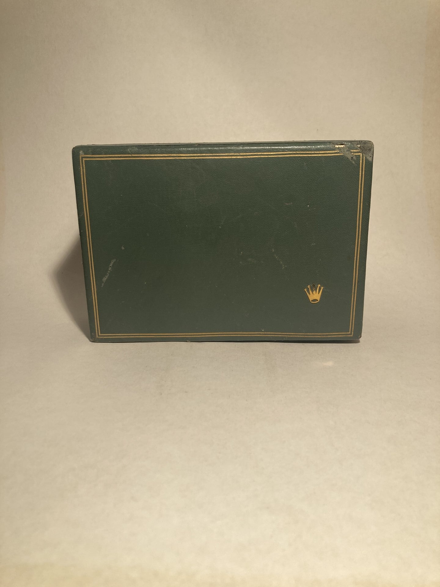 Rolex watch box with green leather - no. 01378