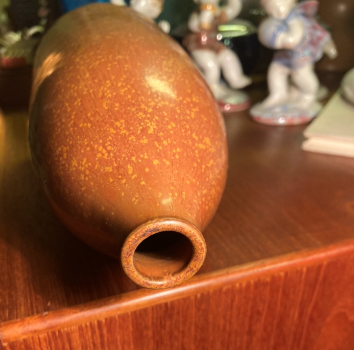 Saxbo 花瓶の美しい unica 炻器花瓶、Edith Sonne デザイン