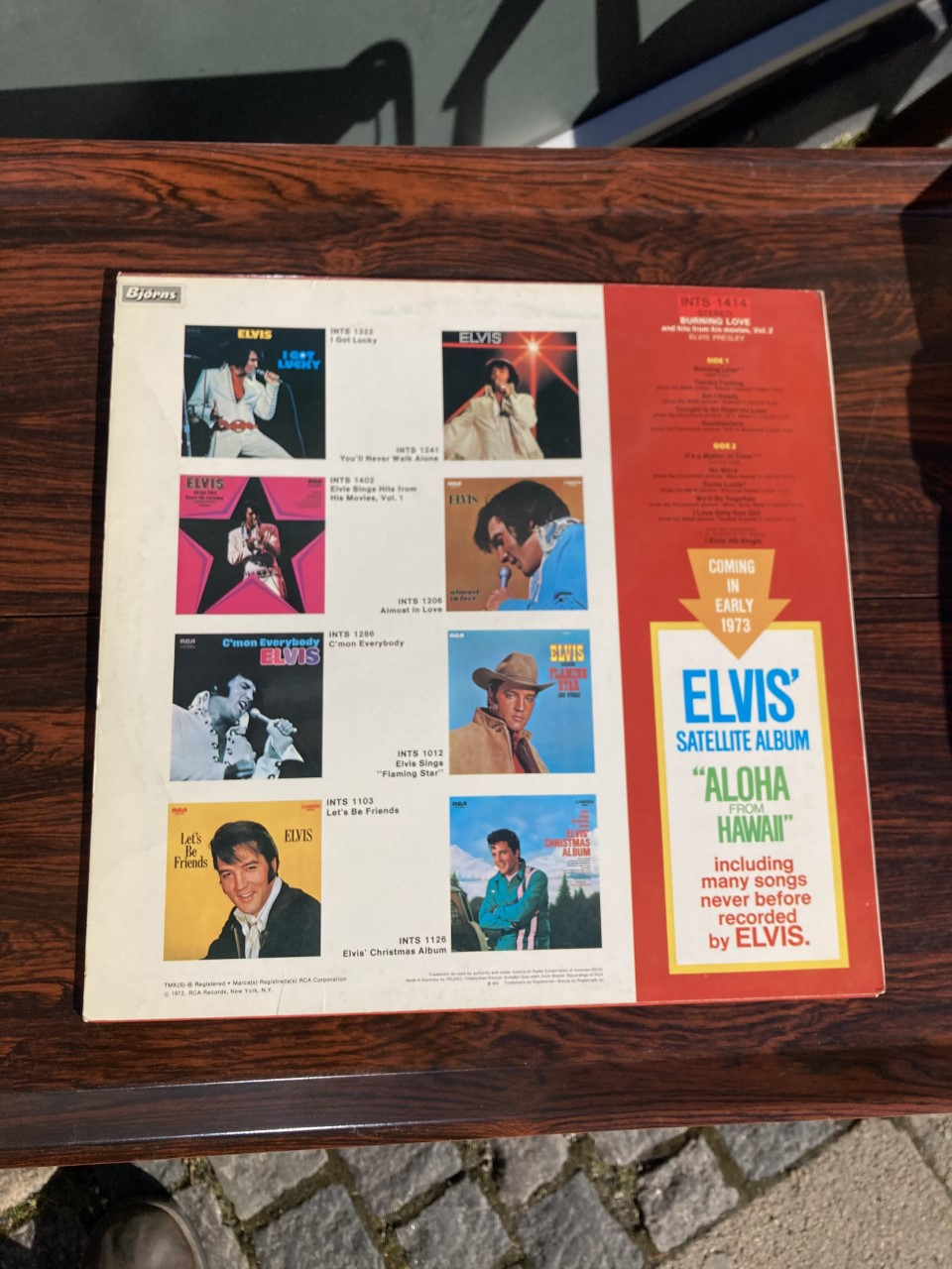 Denne Elvis Presley LP er brugt