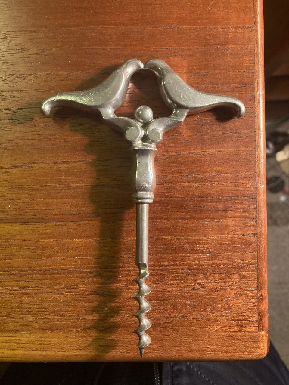 Vintage tin corkscrew, design by Just Andersen
