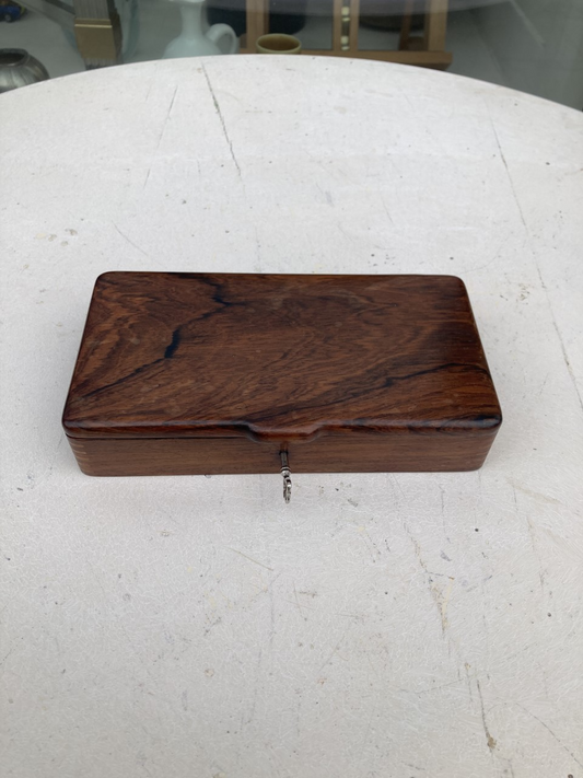 Rosewood box with lock