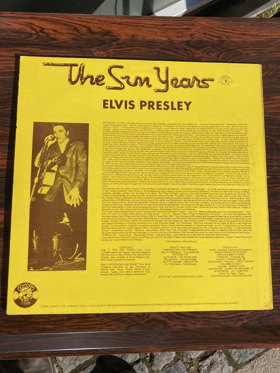 Elvis Presley LP, udkom i 1977